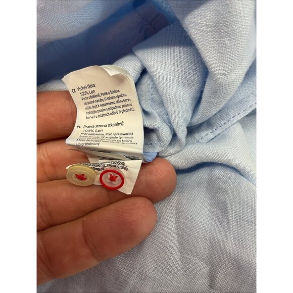 Cinque  Linen button down long sleeve Mens XL Resort Breathable - Picture 8 of 14